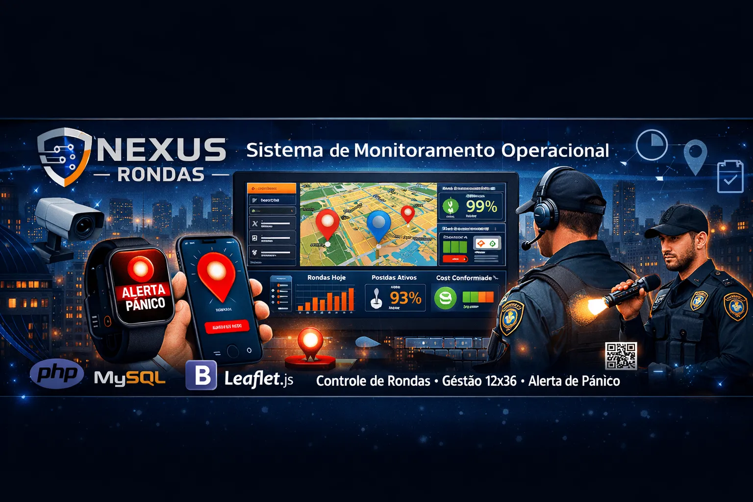 Sistema de Controle de Rondas e Monitoramento | Nexus Rondas